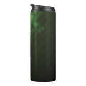 Bouteilles Isothermes Conception abstraite verte de technologie (Tourné sur la droite)