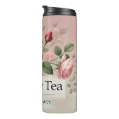 Bouteilles Isothermes Conception d'art IA Rose Tea (Tourné sur la droite)