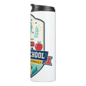 Bouteilles Isothermes Conception de badge Retour à l'école (Tourné sur la droite)