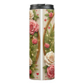 Bouteilles Isothermes Conception de cadre floral vibrant (Dos)
