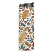 Bouteilles Isothermes Conception de Carré feuille couleur automne (Tourné sur la gauche)