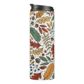 Bouteilles Isothermes Conception de Carré feuille couleur automne (Tourné sur la droite)