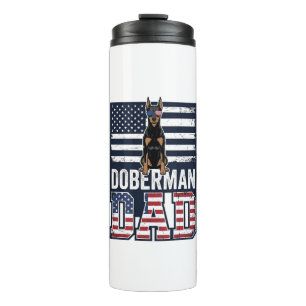 Bouteilles Isothermes Conception de chemise pour chien patriotique Dober