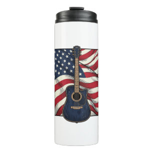 Bouteilles Isothermes Conception de chemise vectorielle drapeau patrioti