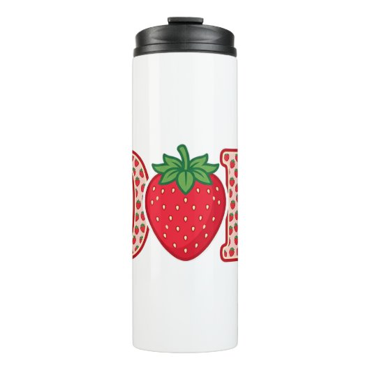 Bouteilles Isothermes Conception de chemise vectorielle lettrage fraise  (Devant)