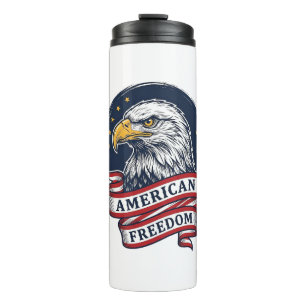 Bouteilles Isothermes Conception de chemise vectorielle ruban patriotiqu