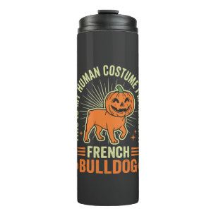 Bouteilles Isothermes Conception de costume humain drôle de bouledogue f