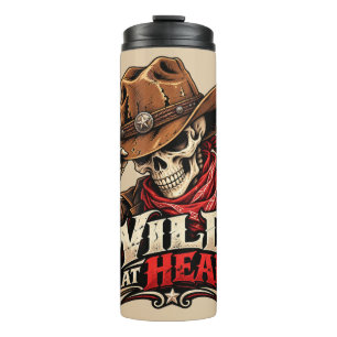 Bouteilles Isothermes Conception de cowboy squelette d'âme sauvage weste