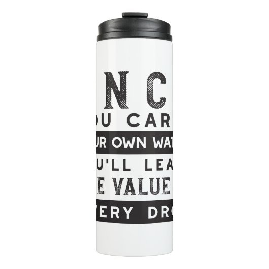 Bouteilles Isothermes Conception de devis de sagesse - Valeur de chaque  (Devant)