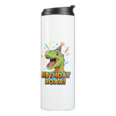 Bouteilles Isothermes Conception de fête d'anniversaire de dinosaure mig (Tourné sur la gauche)