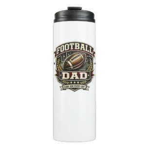 Bouteilles Isothermes Conception de fierté de papa de football américain