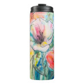 Bouteilles Isothermes Conception de fleurs pastel doux (Devant)