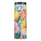 Bouteilles Isothermes Conception de fleurs pastel doux (Dos)