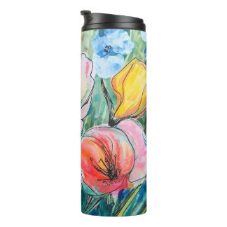 Bouteilles Isothermes Conception de fleurs pastel doux