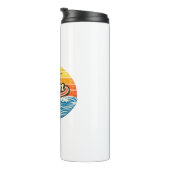 Bouteilles Isothermes Conception de Gym Rétro Coucher de Soleil (Tourné sur la droite)