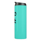 Bouteilles Isothermes Conception de jumelage turquoise populaire 12oz (Tourné sur la droite)