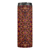 Bouteilles Isothermes Conception de mandala marron floral (Dos)