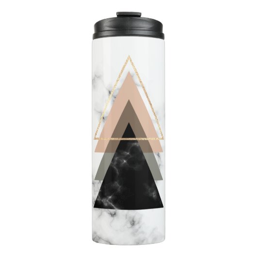 Bouteilles Isothermes Conception de marbre en pastel d'impression (Devant)