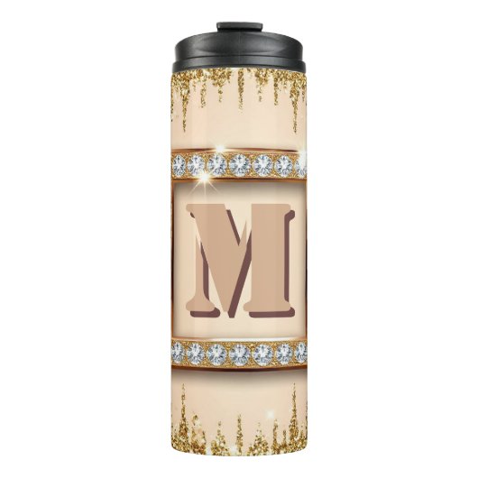 Bouteilles Isothermes Conception de monogramme personnalisé Nom ✨ (Devant)