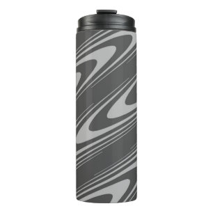 Bouteilles Isothermes conception de motif en nuances de gris sur tumbler