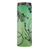 Bouteilles Isothermes Conception de musique verte Notes Fantaisie (Dos)