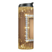 Bouteilles Isothermes ✨ Conception de nom personnalisé avec monogramme d (Tourné sur la gauche)