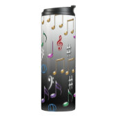 Bouteilles Isothermes Conception de notes musicales (Tourné sur la gauche)