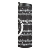 Bouteilles Isothermes Conception de partition musicale personnalisée (Tourné sur la droite)