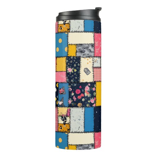 Bouteilles Isothermes Conception de Patchwork adorable, Motif Joueur (Tourné sur la gauche)