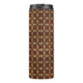 Bouteilles Isothermes Conception de patchwork de chalet en ananas (Dos)