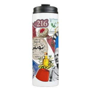 Bouteilles Isothermes Conception de stickers en collage tunisien   Cultu