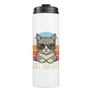 Bouteilles Isothermes Conception de t-shirt chat cool Cat Daddy Vintage