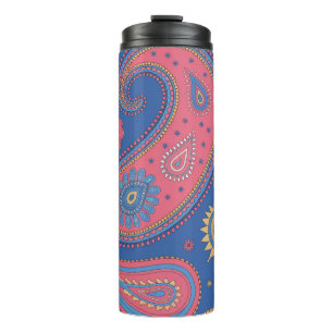 Bouteilles Isothermes Conception de tasse à motif paisley bohème coloré
