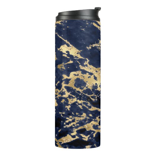 Bouteilles Isothermes Conception des Parties scintillant des veines d'or (Tourné sur la gauche)