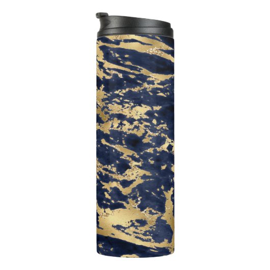 Bouteilles Isothermes Conception des Parties scintillant des veines d'or (Tourné sur la droite)