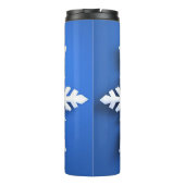 Bouteilles Isothermes Conception détaillée du flocon de neige blanc (Dos)