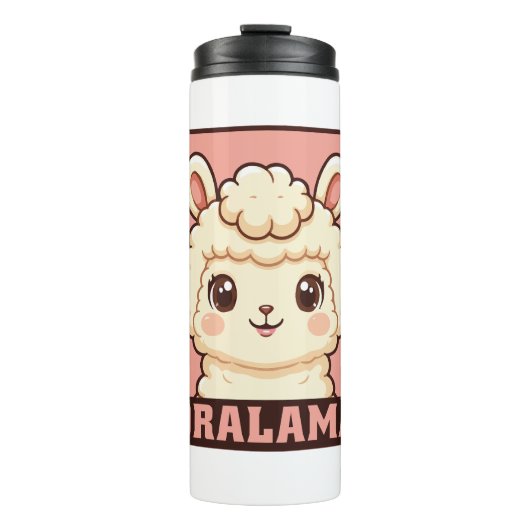 Bouteilles Isothermes Conception d'illustration de lama mignon (Devant)