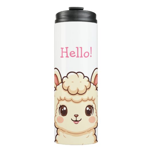Bouteilles Isothermes Conception d'illustration de lama mignon (Devant)
