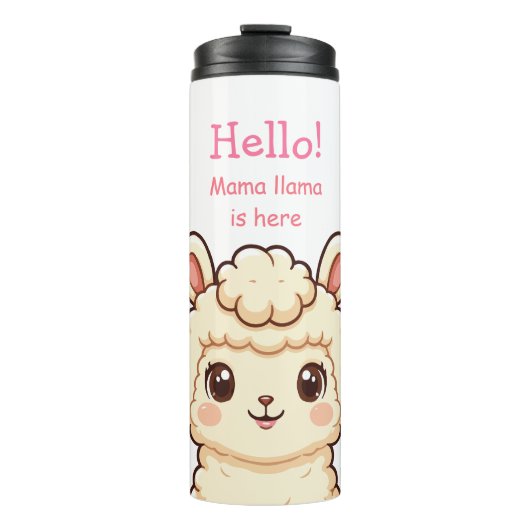 Bouteilles Isothermes Conception d'illustration de lama mignon (Devant)
