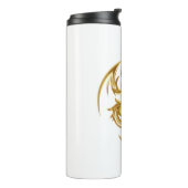 Bouteilles Isothermes Conception d'or de motif de dragon (Tourné sur la gauche)