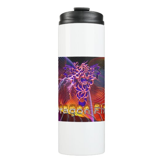 Bouteilles Isothermes Conception époustouflante de feu de dragon (Devant)