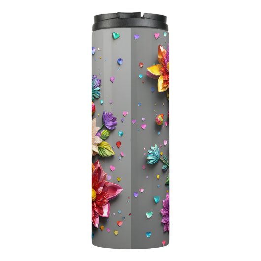 Bouteilles Isothermes Conception florale 3D (Dos)