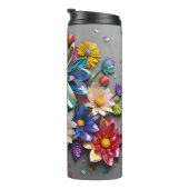 Bouteilles Isothermes Conception florale 3D (Tourné sur la droite)