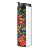 Bouteilles Isothermes Conception florale de peinture acrylique boho (Tourné sur la droite)