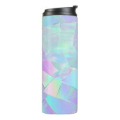 Bouteilles Isothermes Conception, nom ou message turquoise et violet Iri (Tourné sur la gauche)