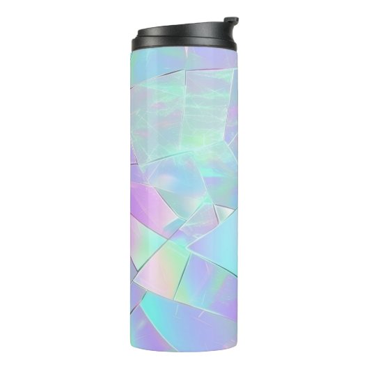 Bouteilles Isothermes Conception, nom ou message turquoise et violet Iri (Tourné sur la gauche)