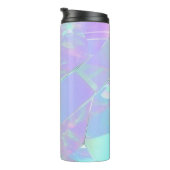 Bouteilles Isothermes Conception, nom ou message turquoise et violet Iri (Tourné sur la droite)