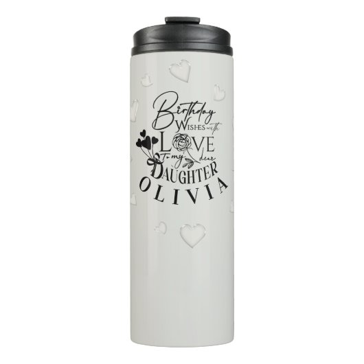 Bouteilles Isothermes Conception simple moderne pour l'anniversaire d'un (Devant)