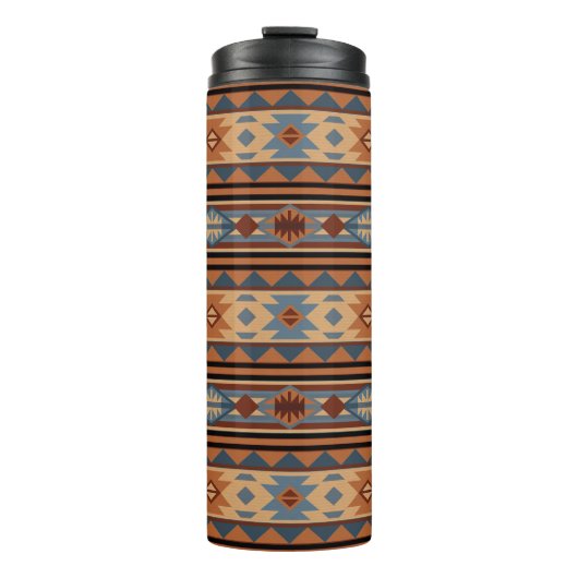 Bouteilles Isothermes Conception sud-ouest Adobe Grey Brown Tribal Motif (Devant)