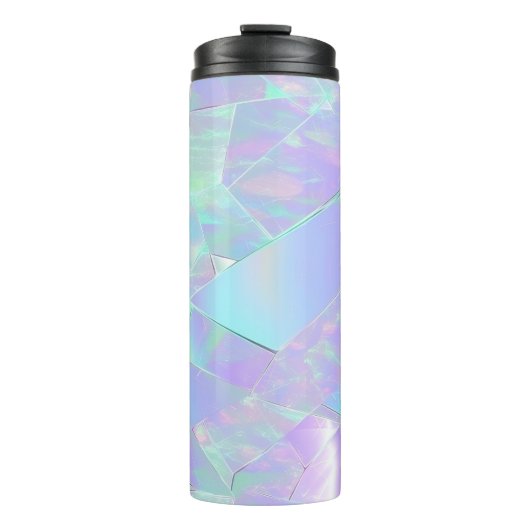 Bouteilles Isothermes Conception turquoise et violette Iridescente (Devant)